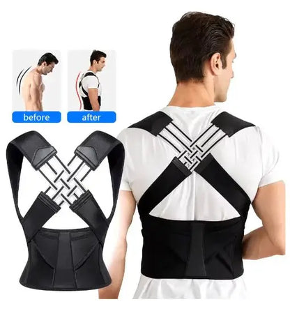 Correction Belt - Black Cloth, Strong Support & Comfort